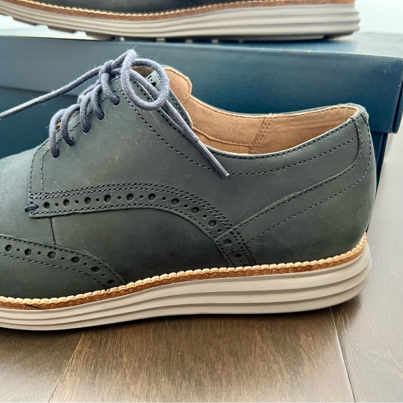 Cole Haan ZeroGrand Navy Oxford Wingtip (with box) - Picture 5 of 7